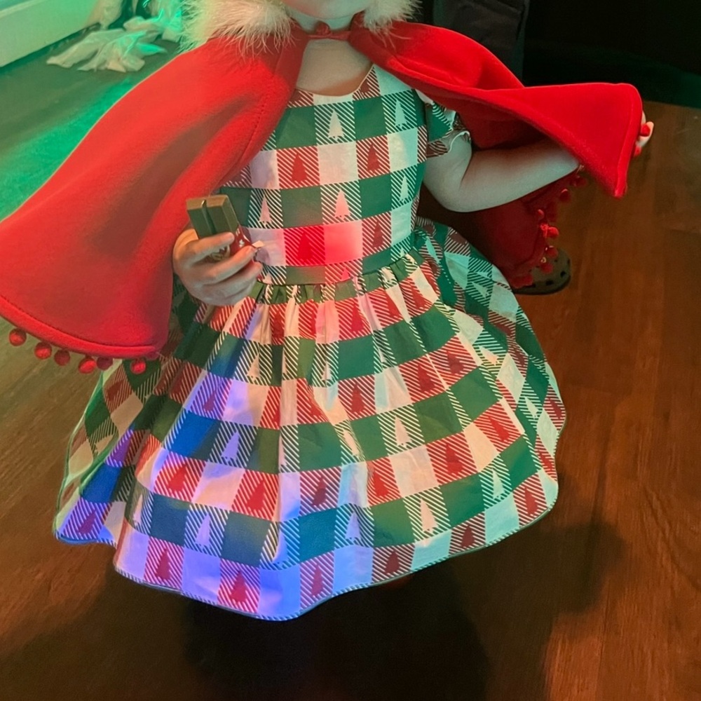 Toddler Christmas Dress- The Grinch - Picture 4 of 7
